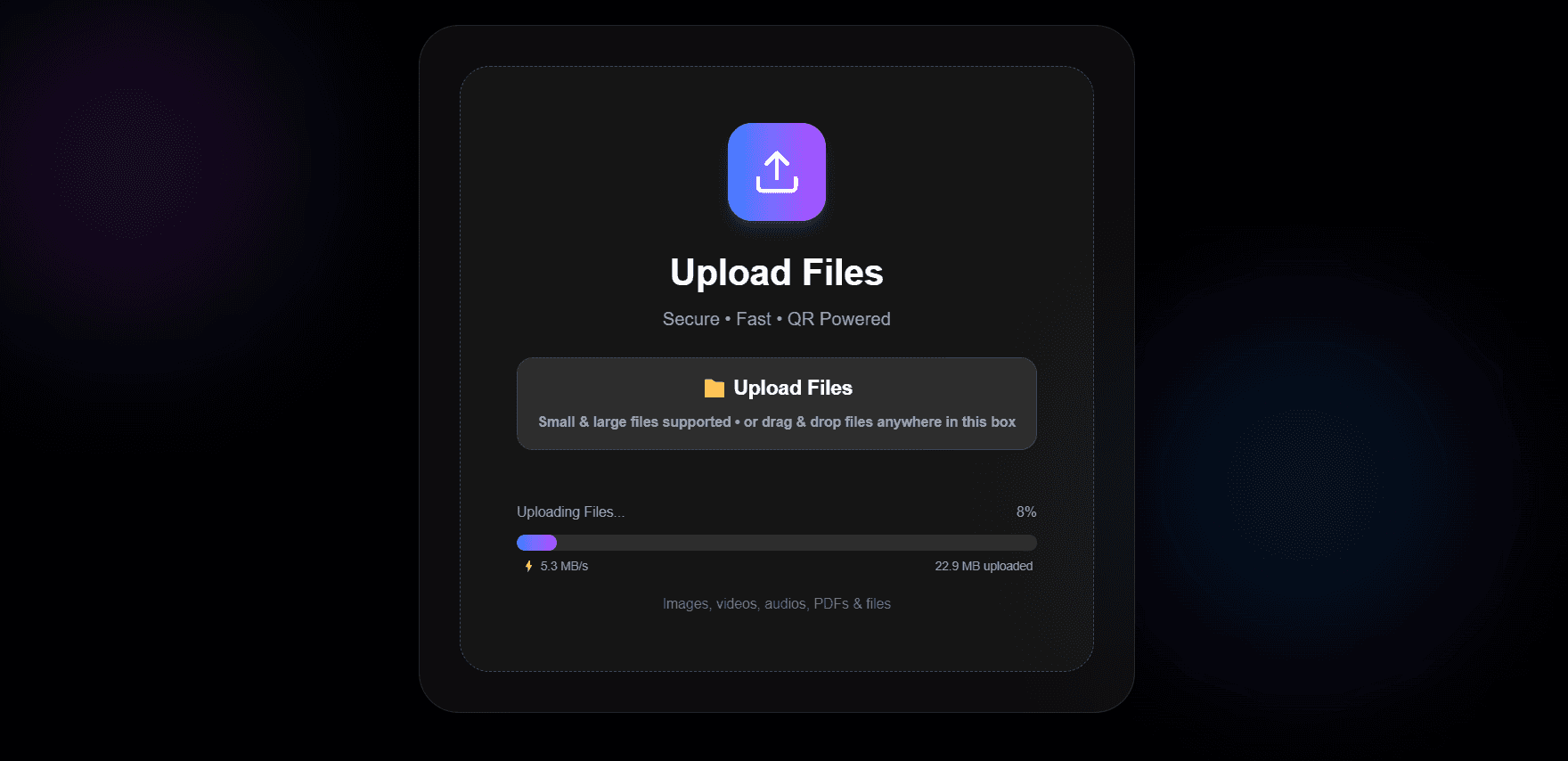 DropSwift - Fast Free File Sharing Website image 2
