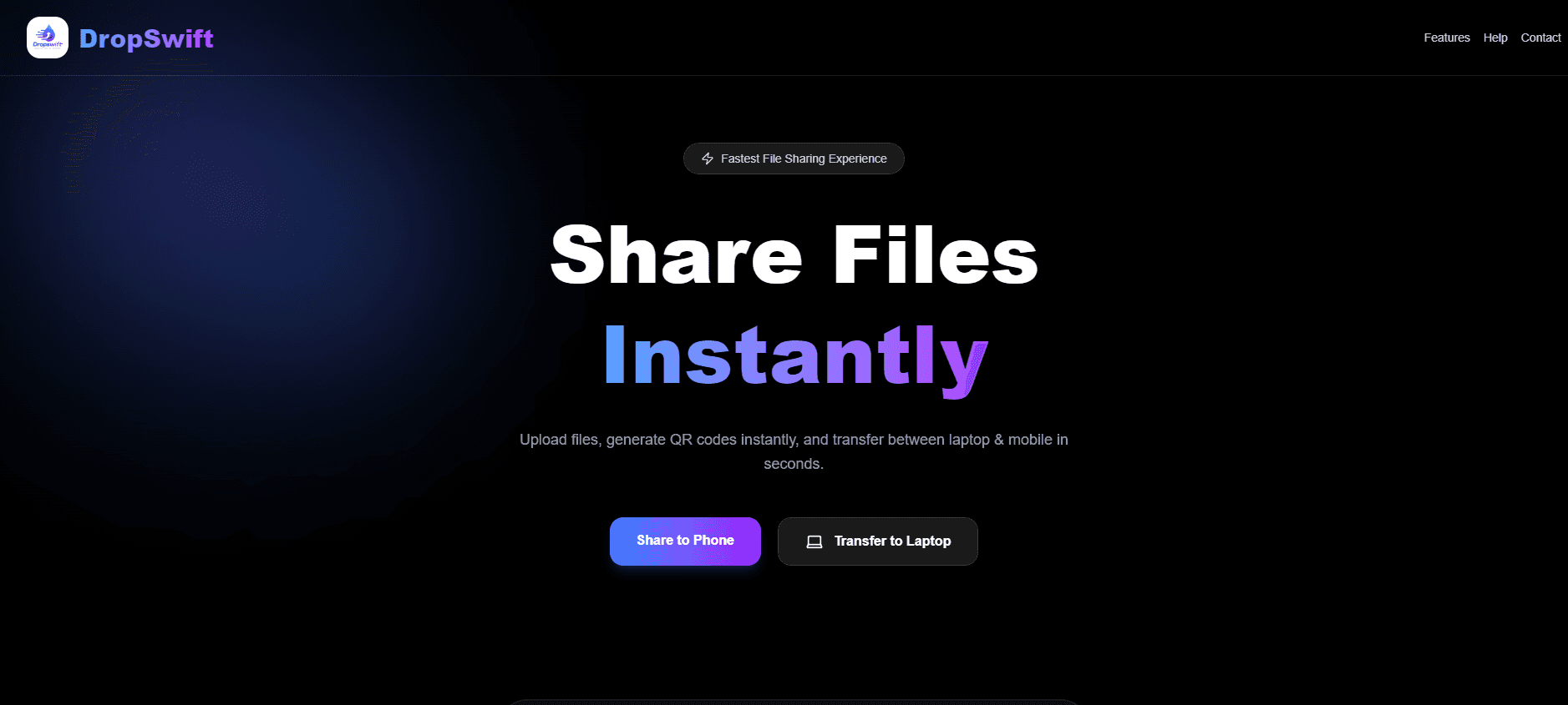 DropSwift - Fast Free File Sharing Website image 1