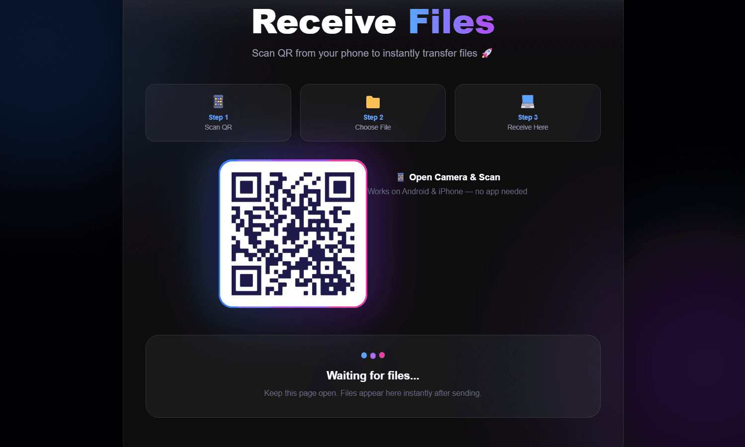 DropSwift - Fast Free File Sharing Website image 4