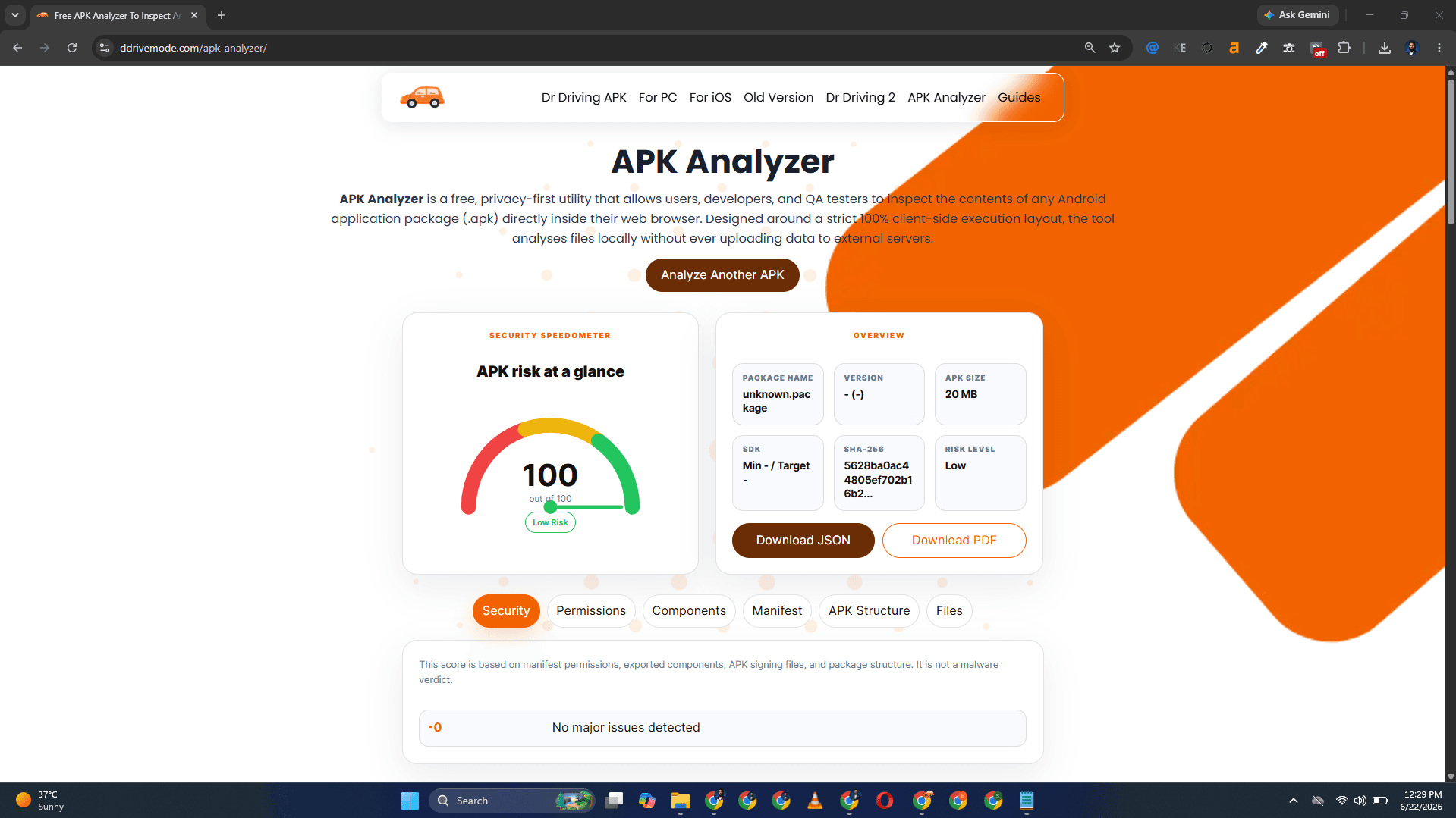DDriveMode APK Analyzer image 3