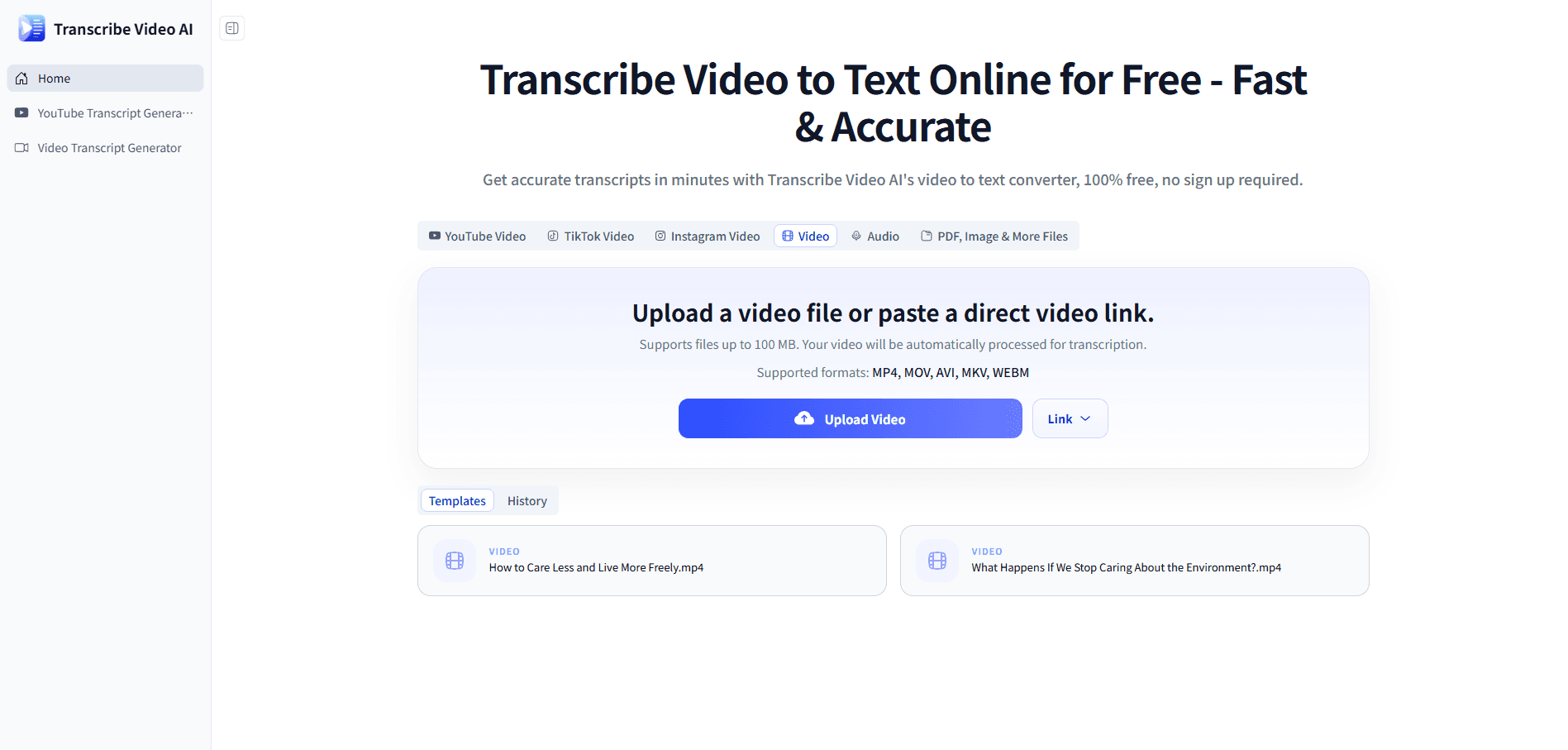 Transcribe Video AI image 1