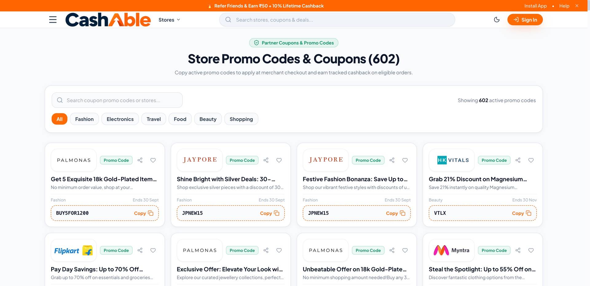 Cashable — Cashback, Coupons & Deals in India image 4
