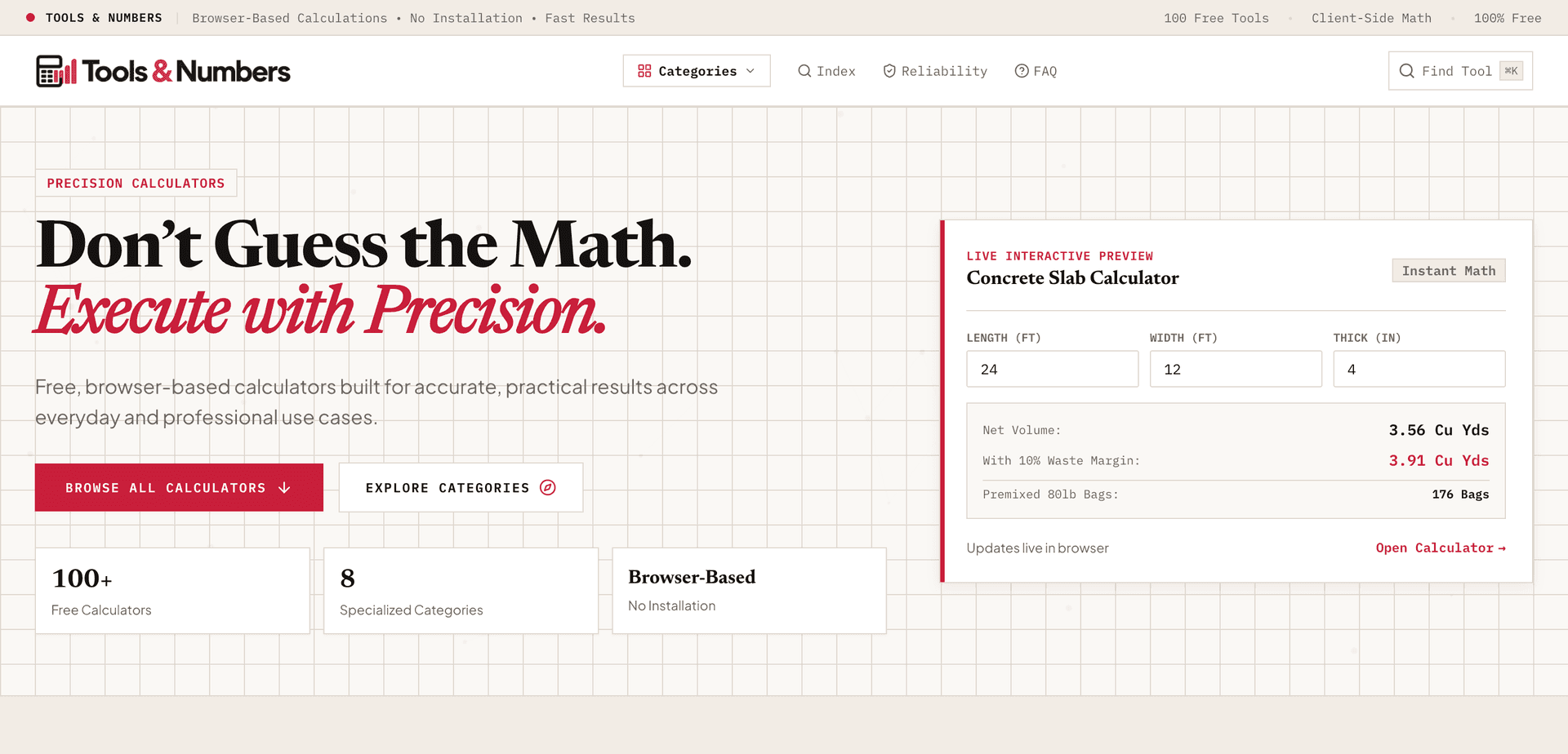 Tools & Numbers — Calculation Tools image 1