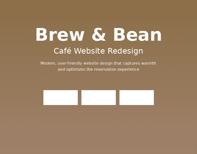 Brew & Bean - Café Website Redesign