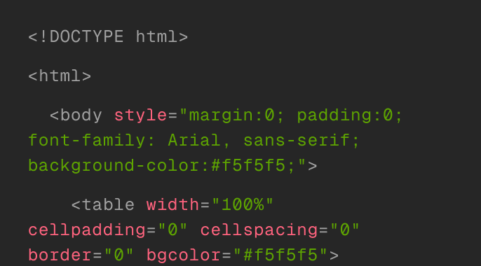 Export in html