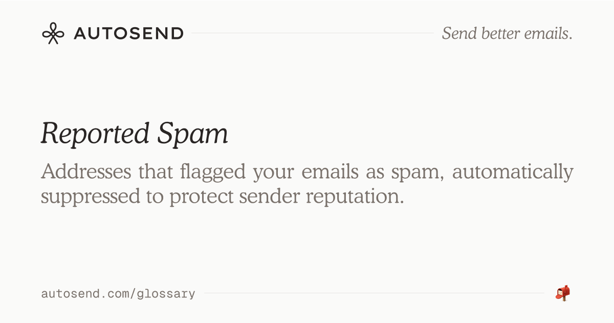Reported Spam
