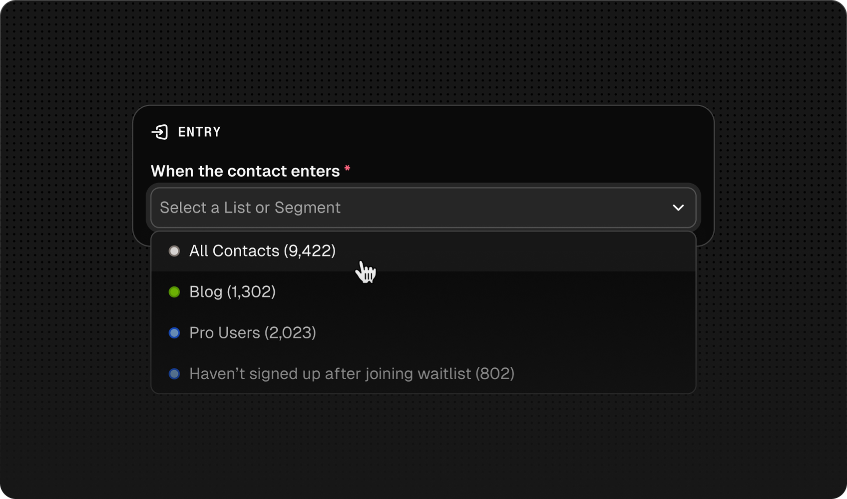 Contact-triggered email sequences