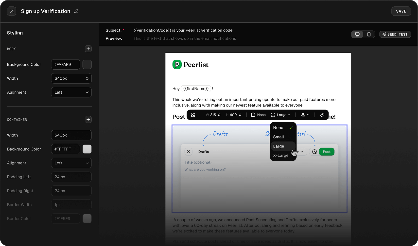 Create campaigns with ease.