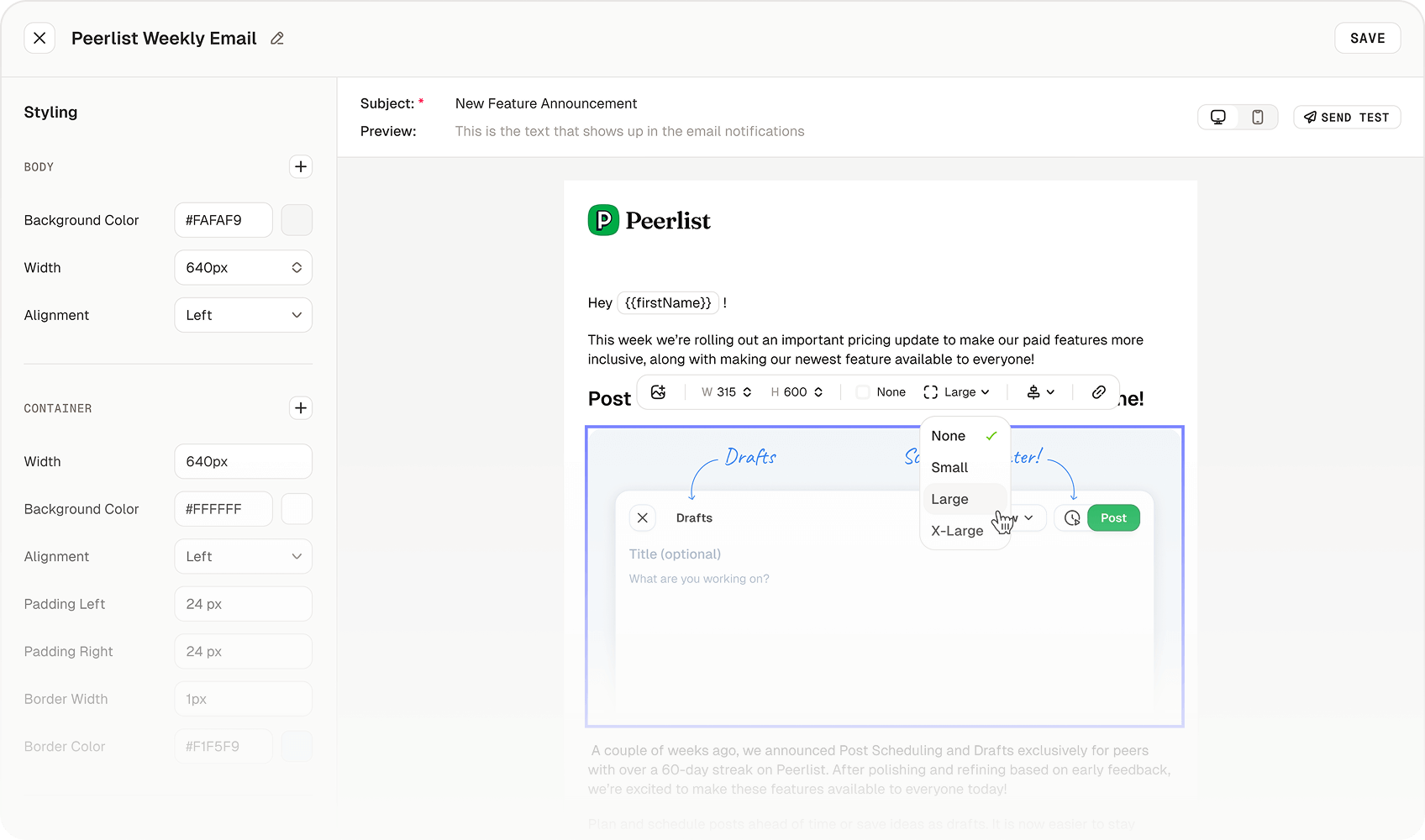 Create campaigns with ease.