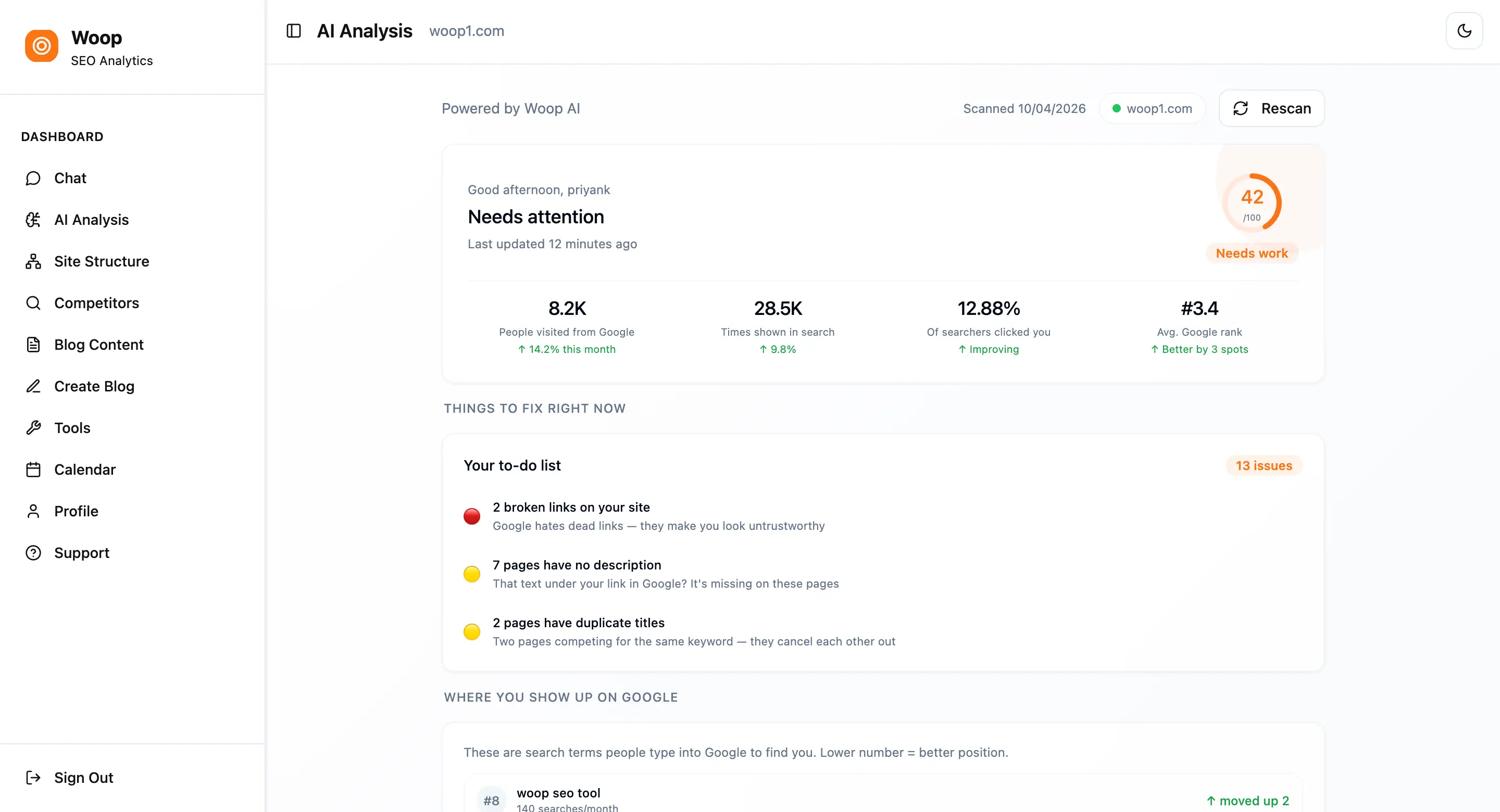 Woop AI on Peerlist