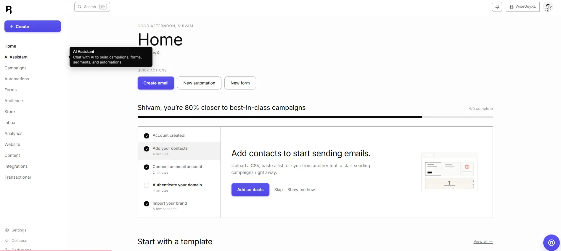 Bluey Email on Peerlist