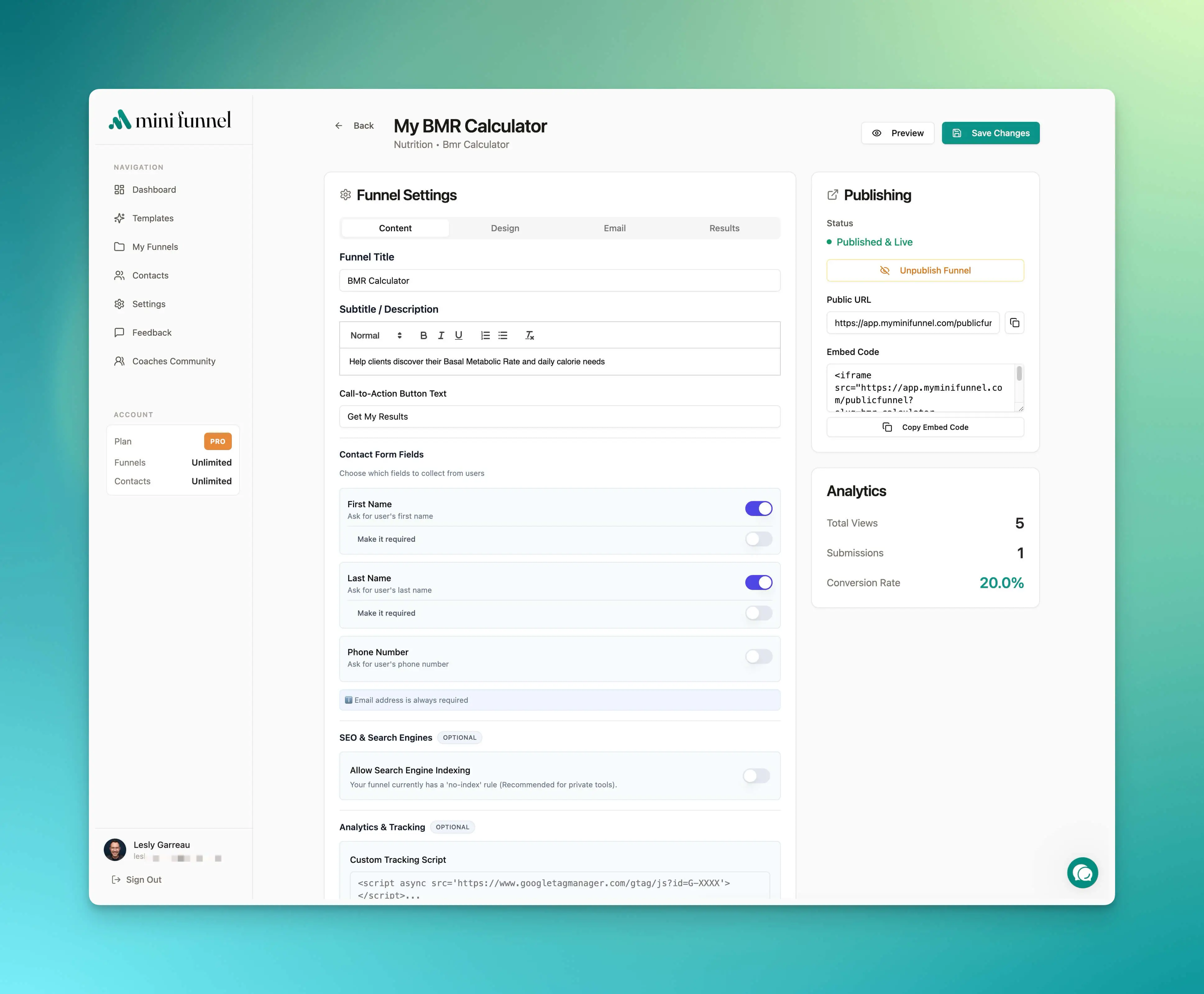 My Mini Funnel on Peerlist