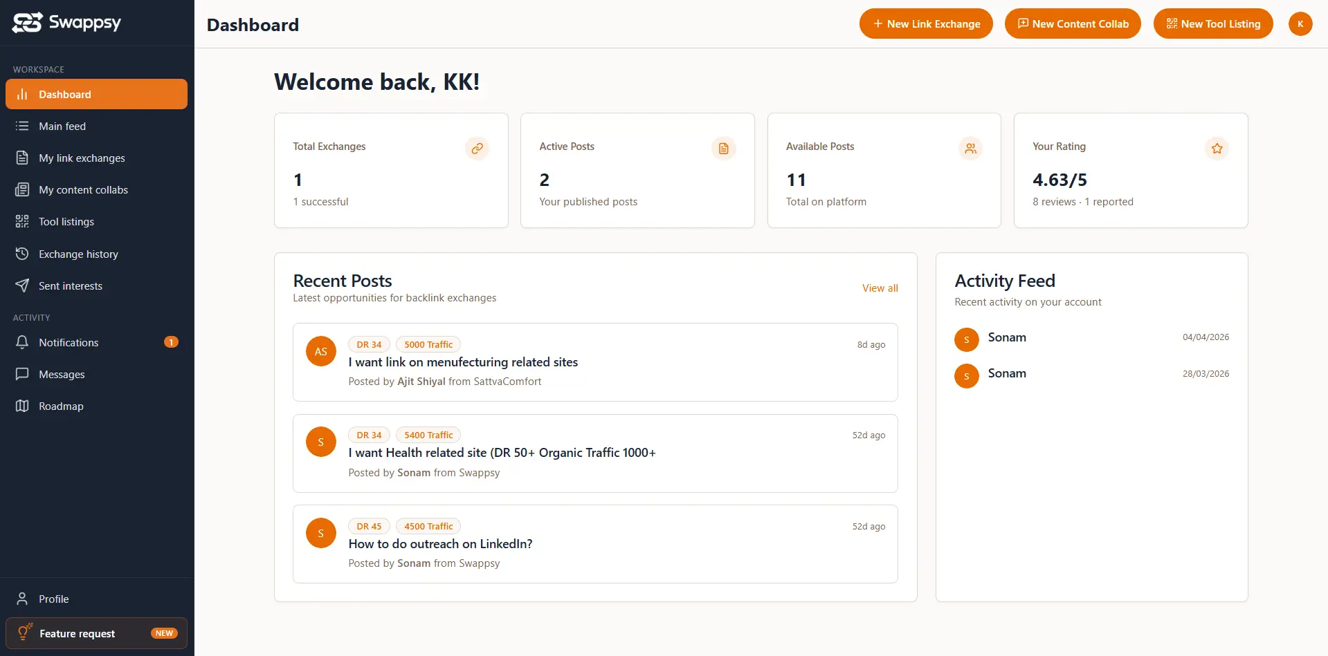 Swappsy on Peerlist