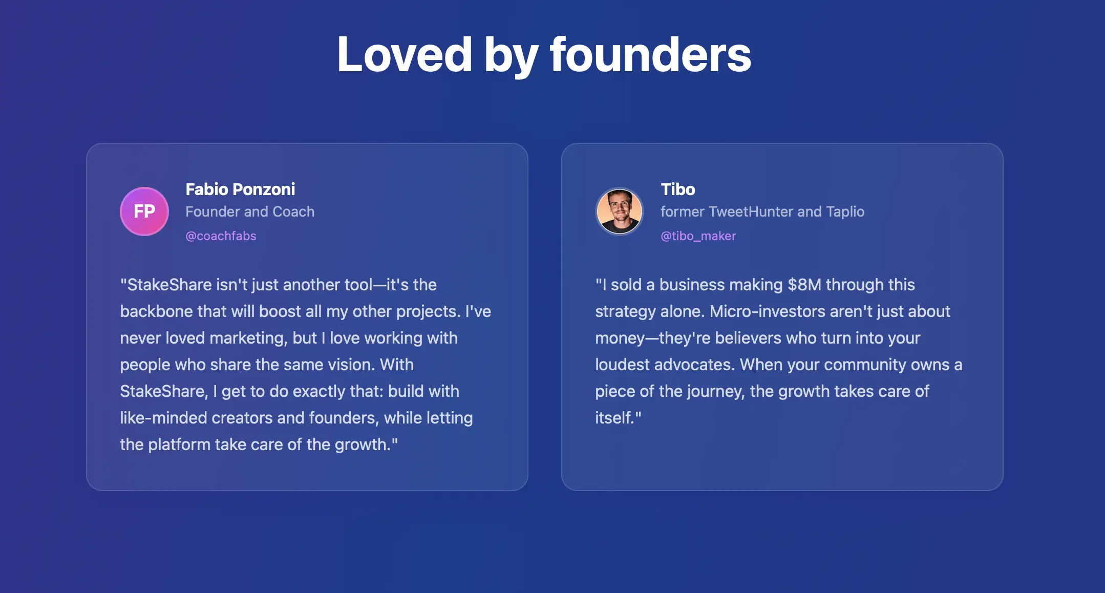 StakeShare.xyz on Peerlist