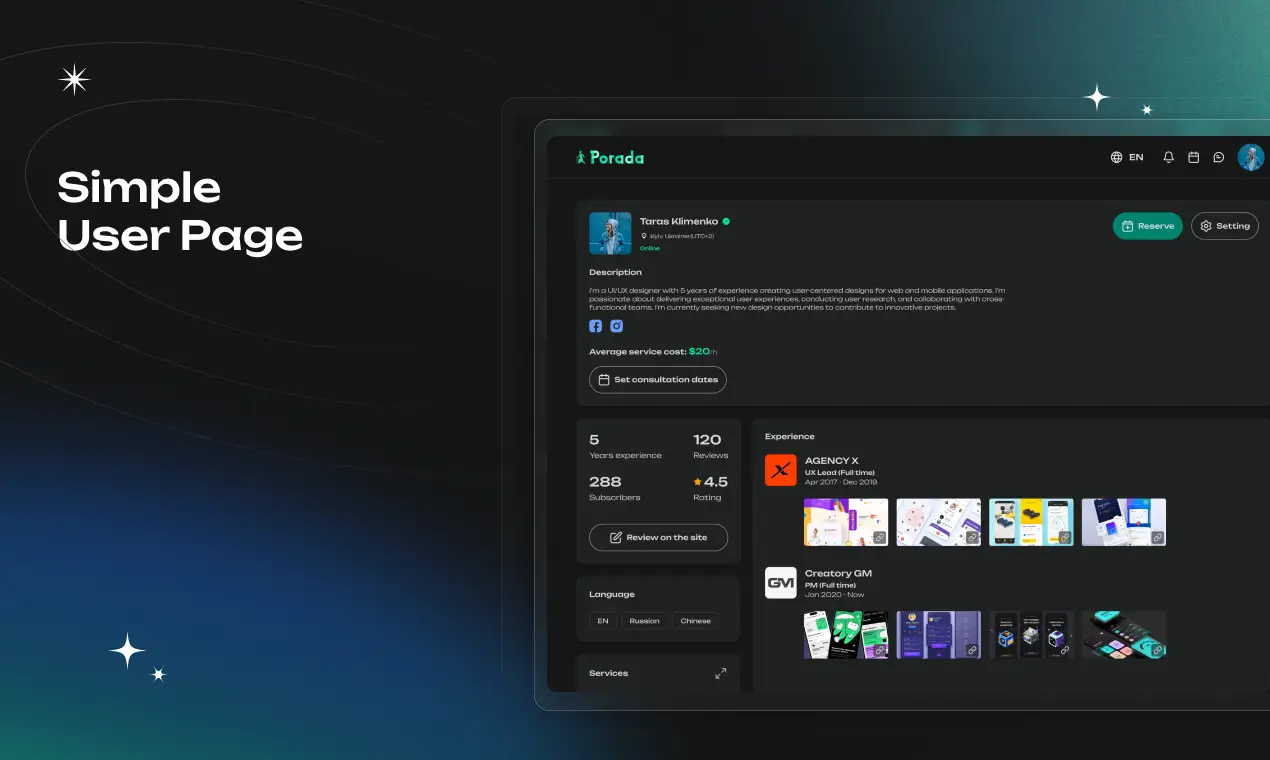 Porada.app on Peerlist
