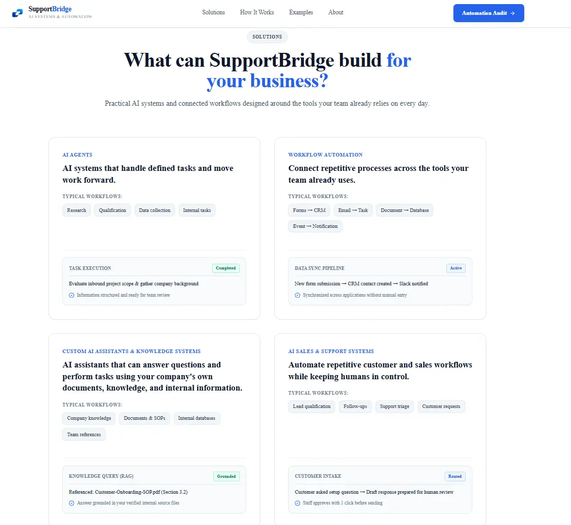 SupportBridge on Peerlist
