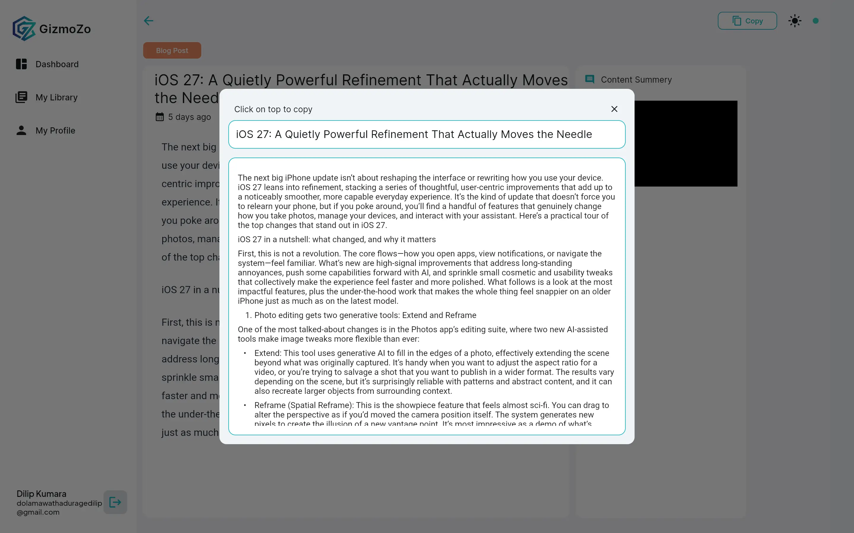 Gizmozo AI on Peerlist
