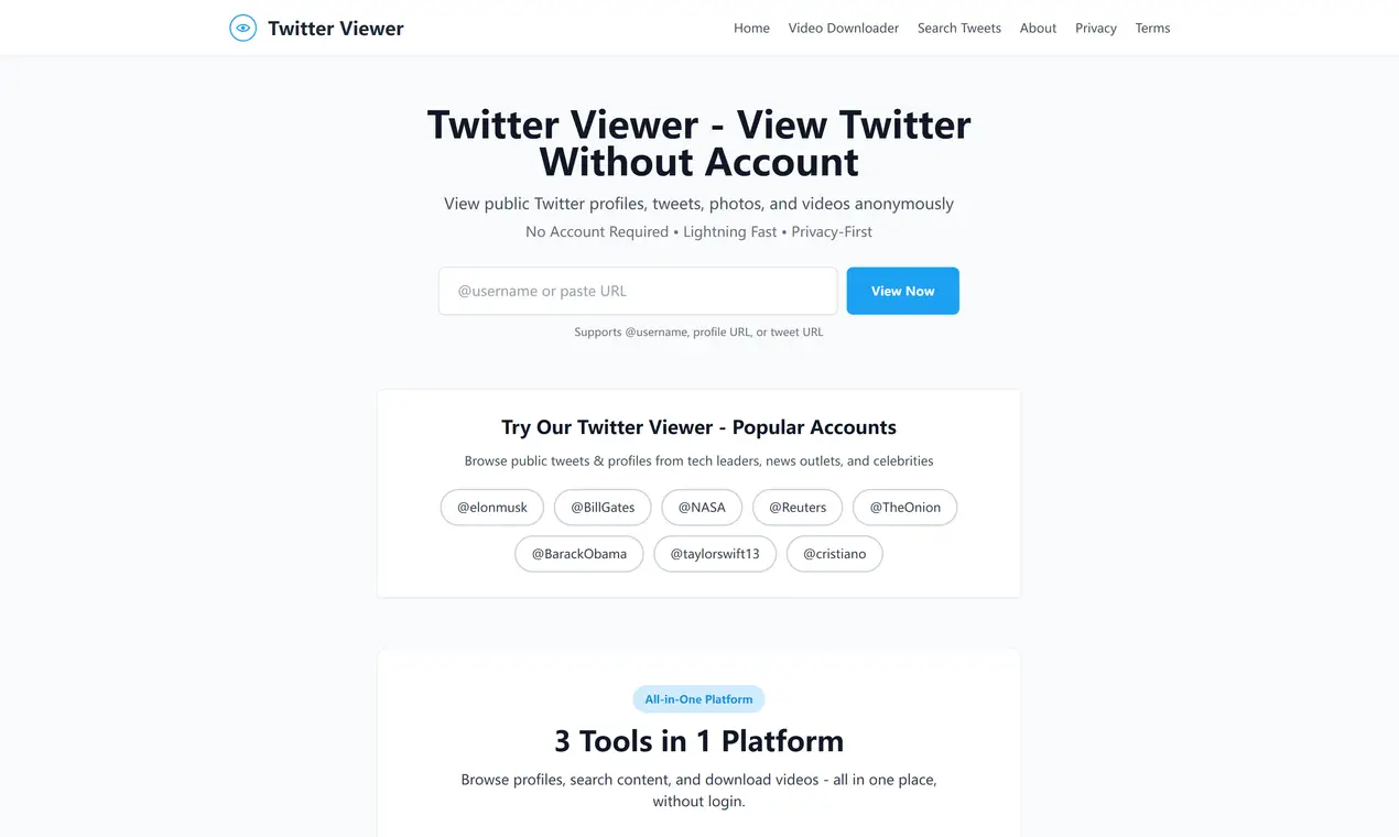 https://twitterwebviewer.com/ on Peerlist