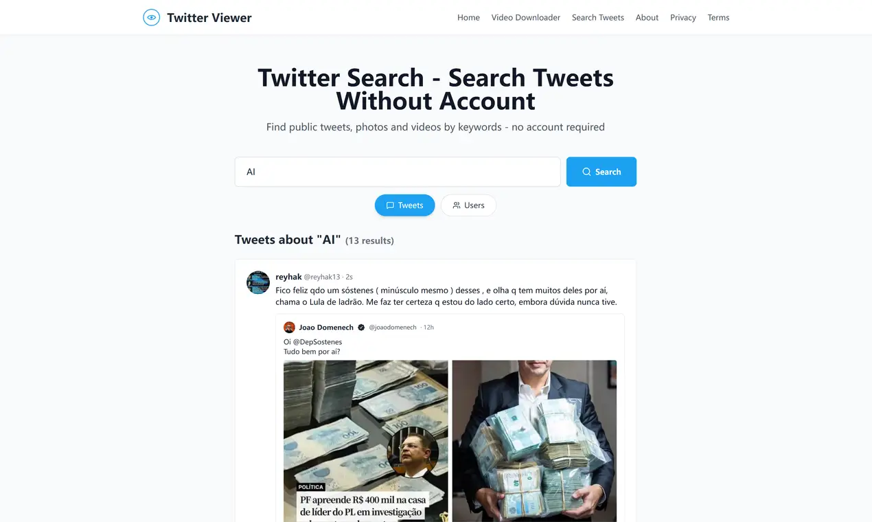 https://twitterwebviewer.com/ on Peerlist