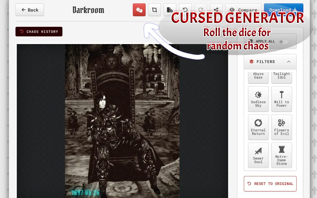 RawVamp: Dark Aesthetic Photo Editor & Y2K Grunge Filter on Peerlist