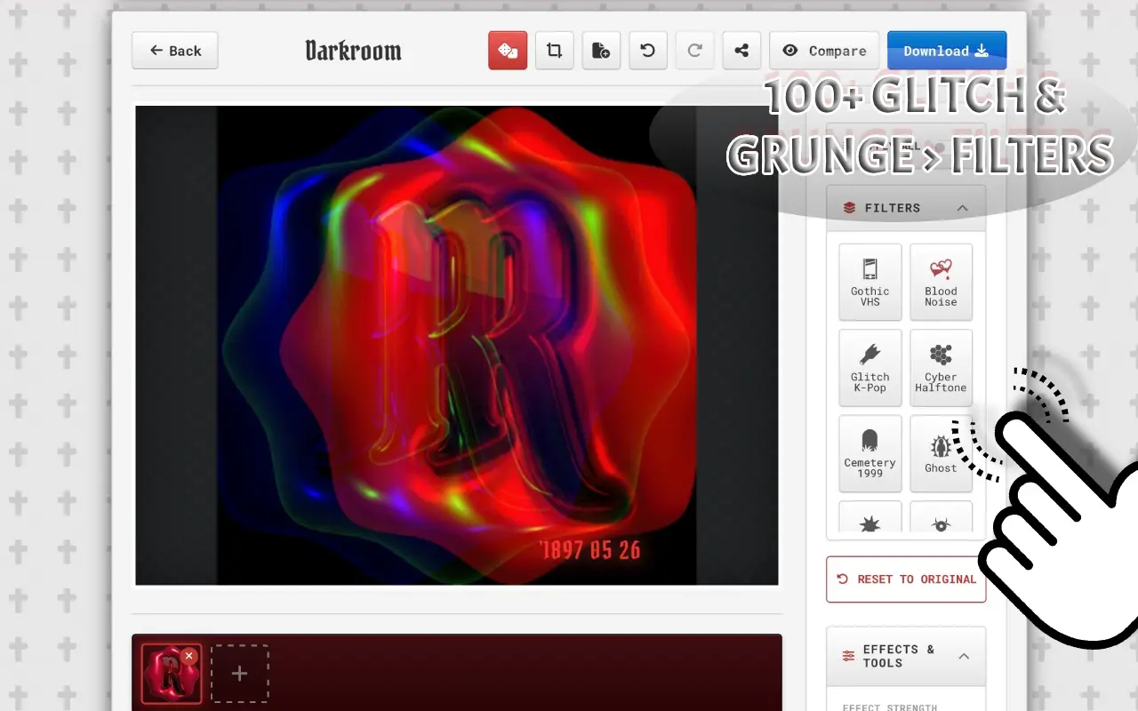 RawVamp: Dark Aesthetic Photo Editor & Y2K Grunge Filter on Peerlist
