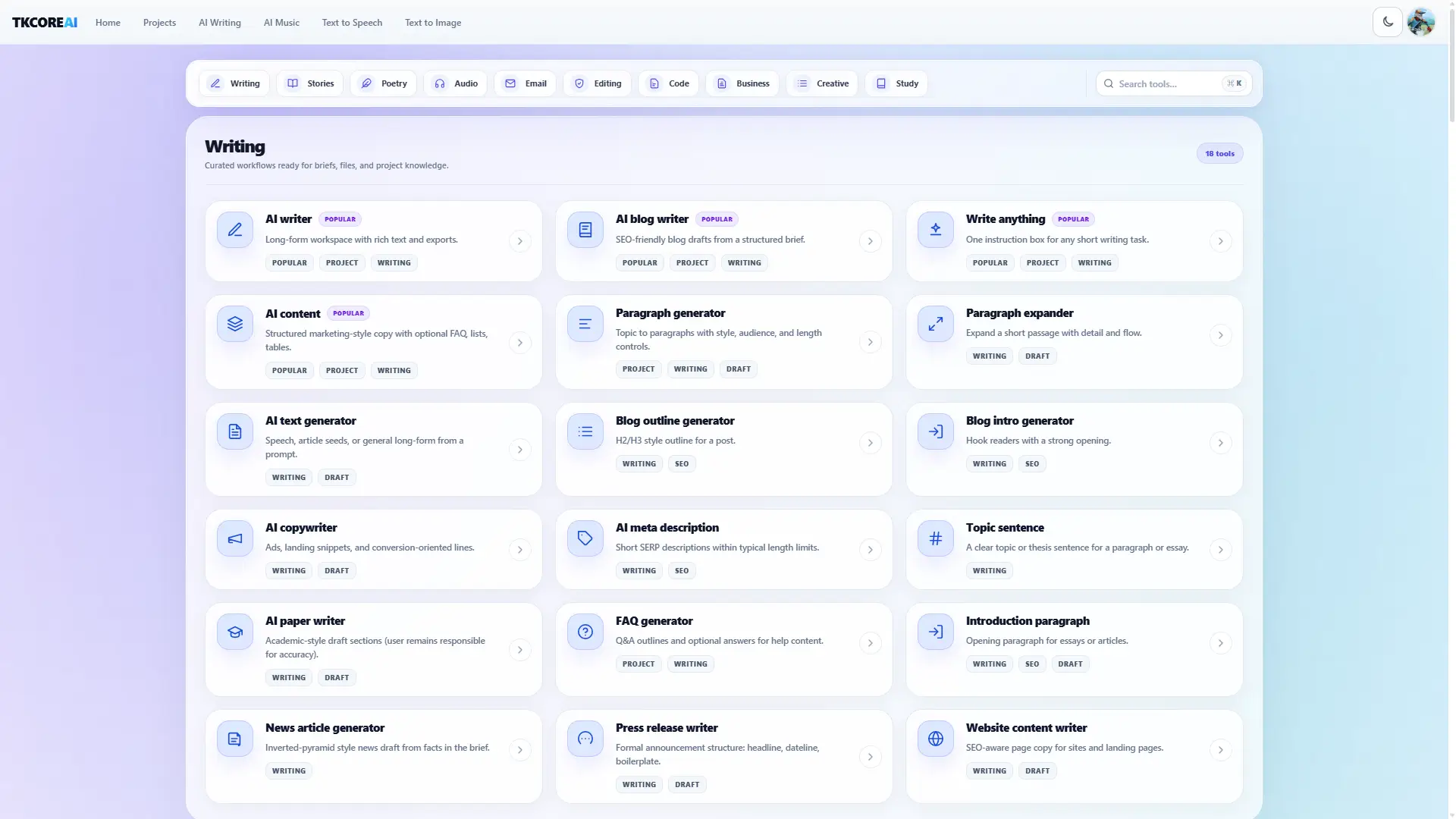TKCORE AI on Peerlist