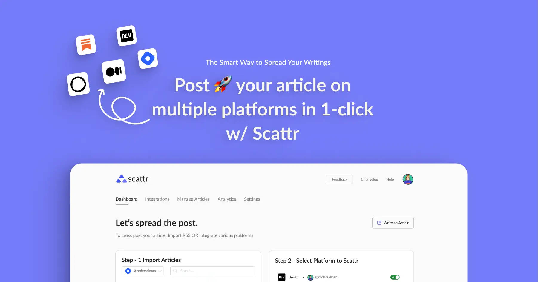 Scattr on Peerlist