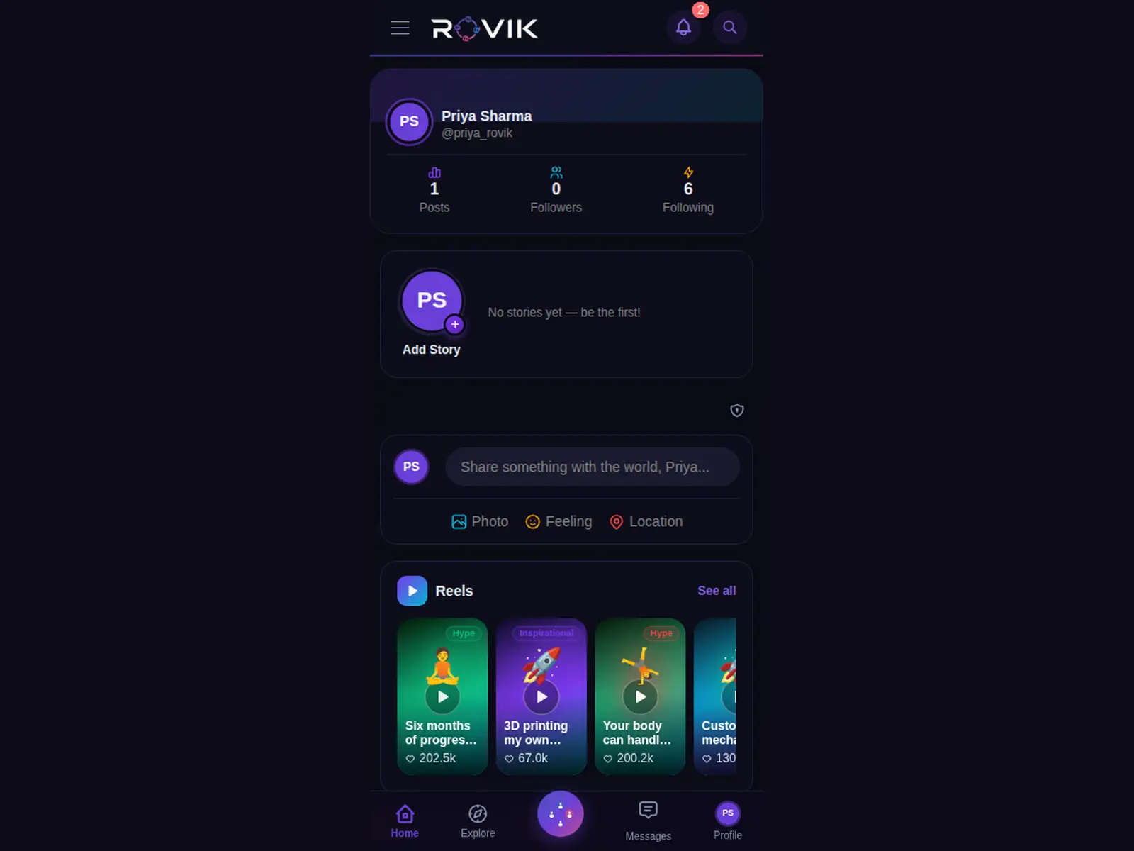 Rovik on Peerlist