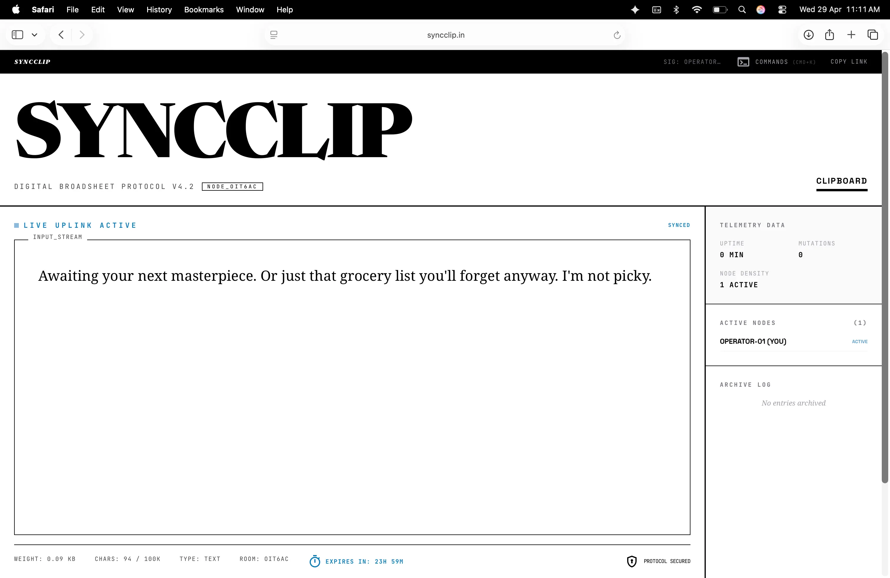 Syncclip on Peerlist