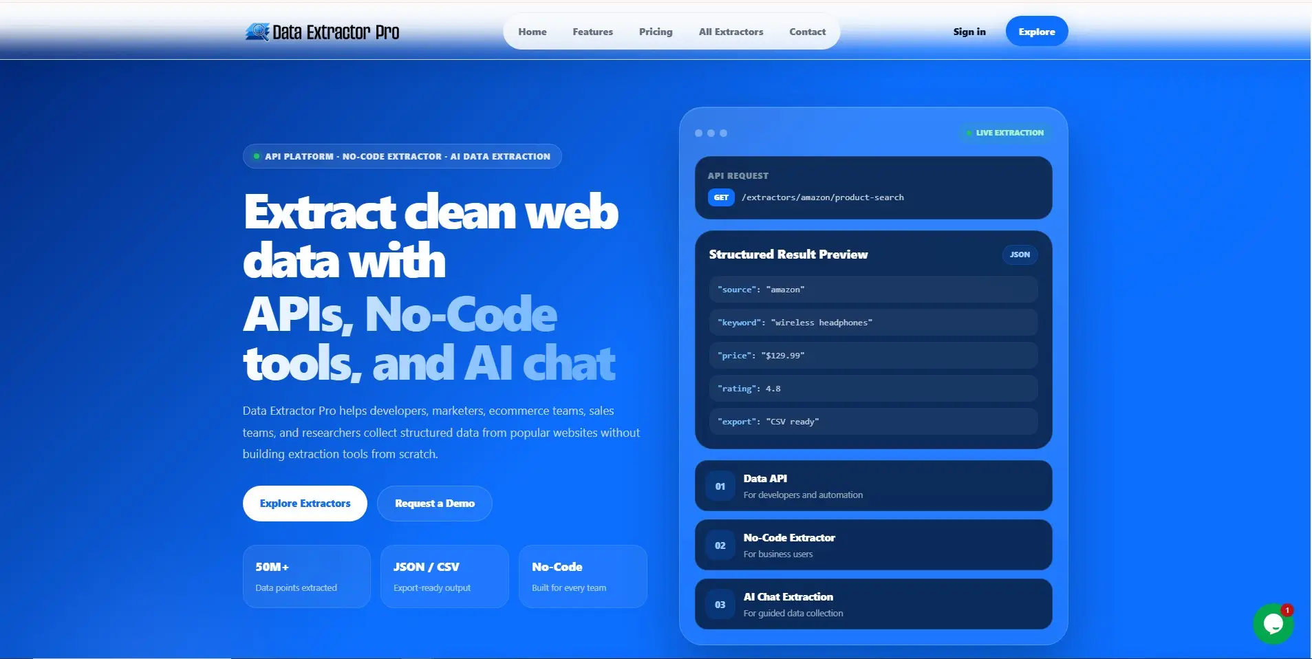 Data Extractor Pro on Peerlist