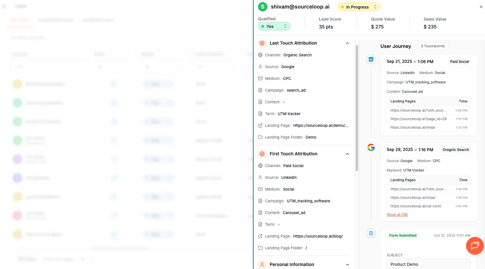 sourceloop on Peerlist