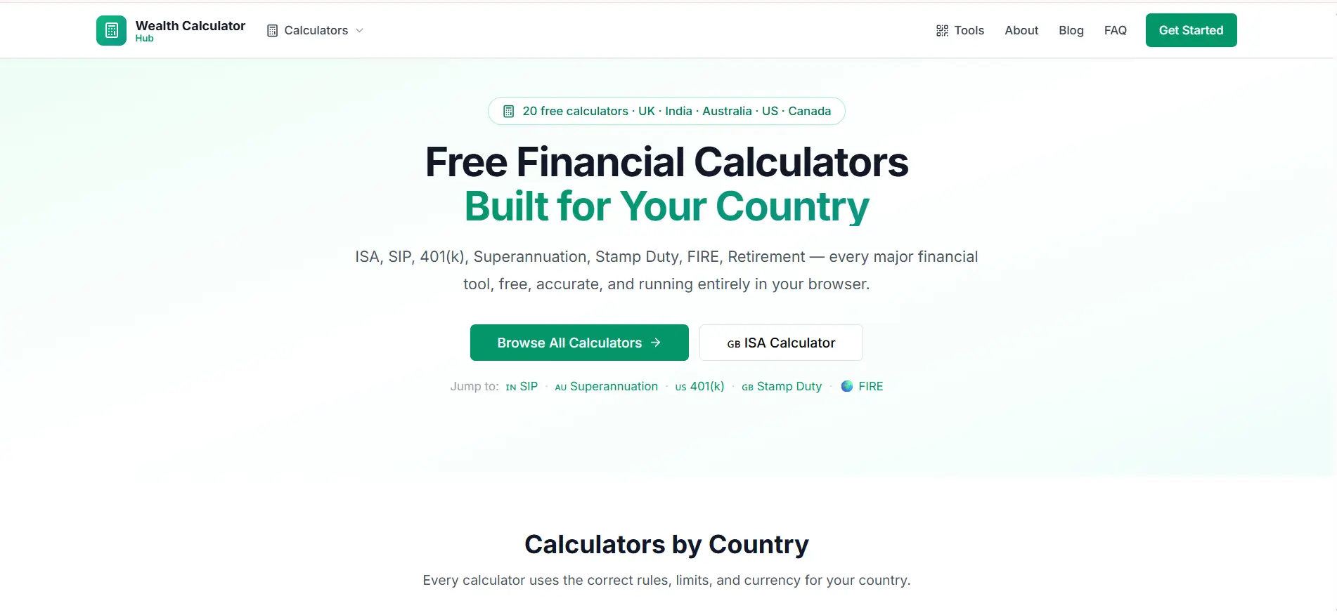 wealth calculator hub on Peerlist