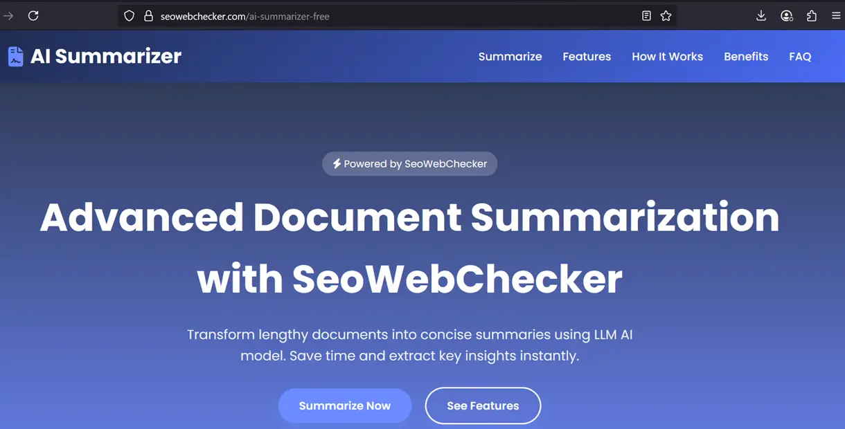 SEO Web Checker on Peerlist