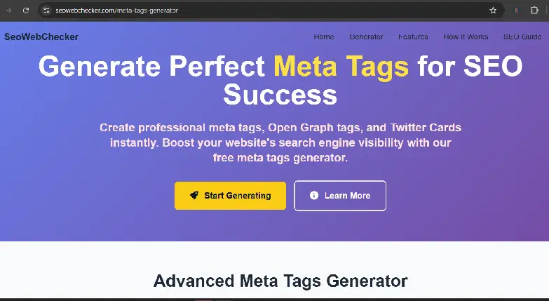 SEO Web Checker on Peerlist