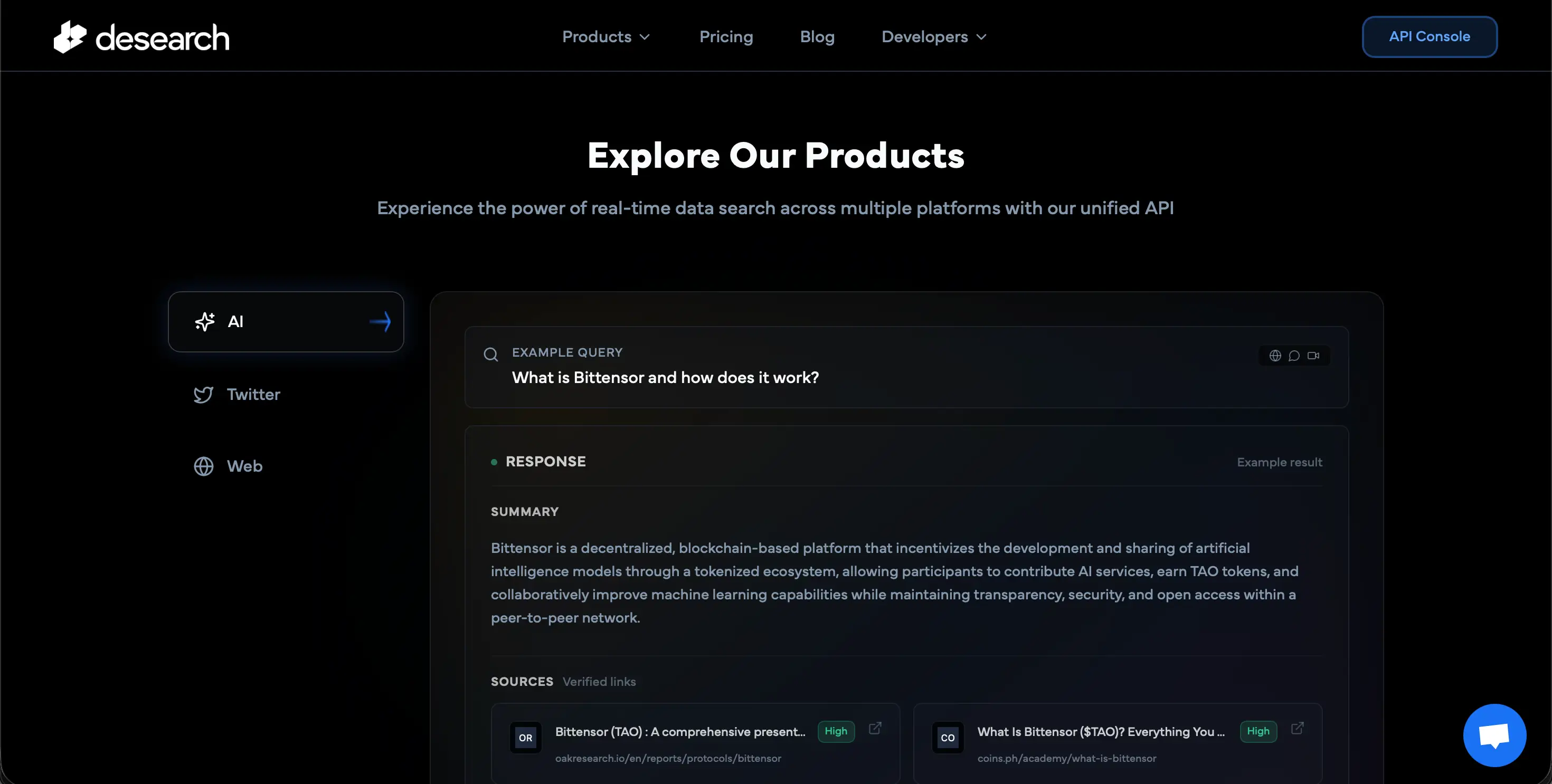 Desearch AI on Peerlist