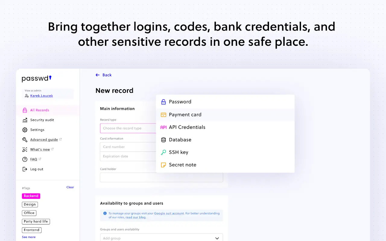 Passwd on Peerlist