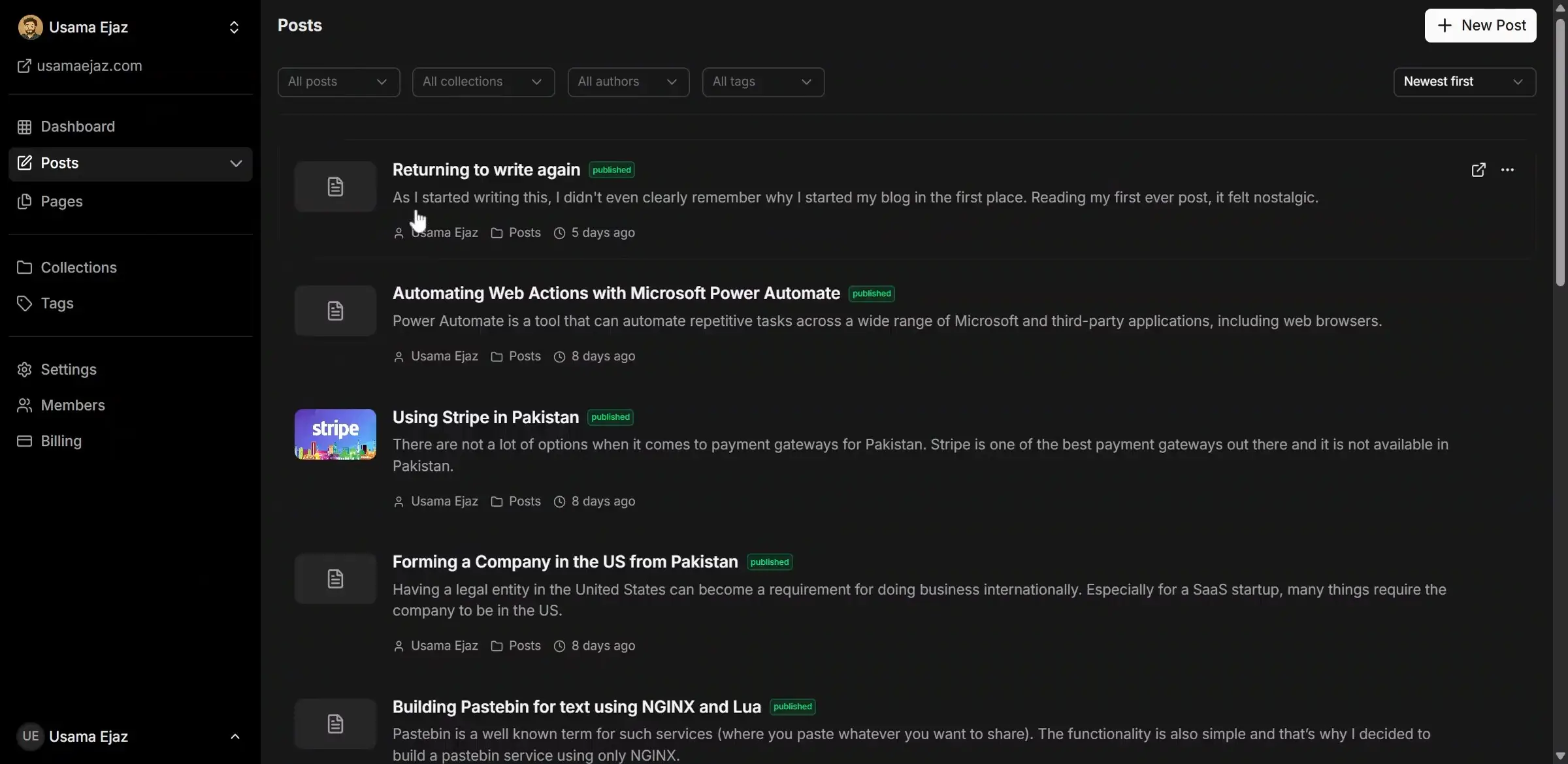 JustBlogged on Peerlist