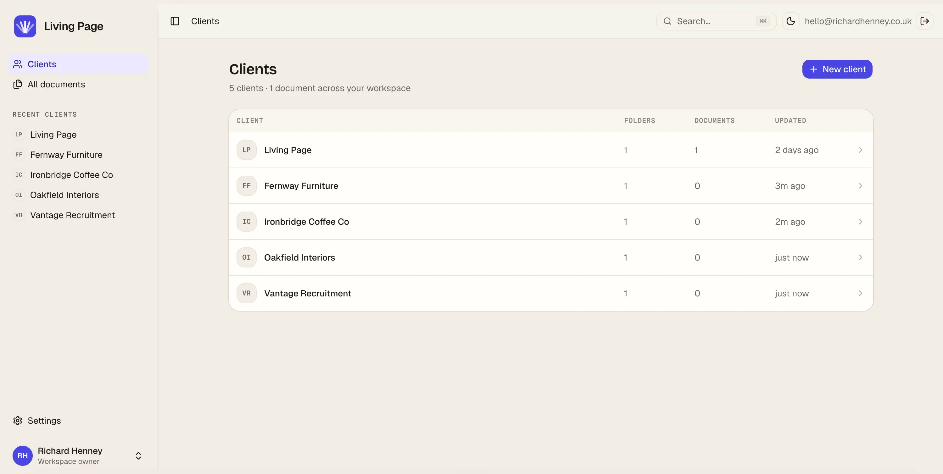 livingpage.app on Peerlist