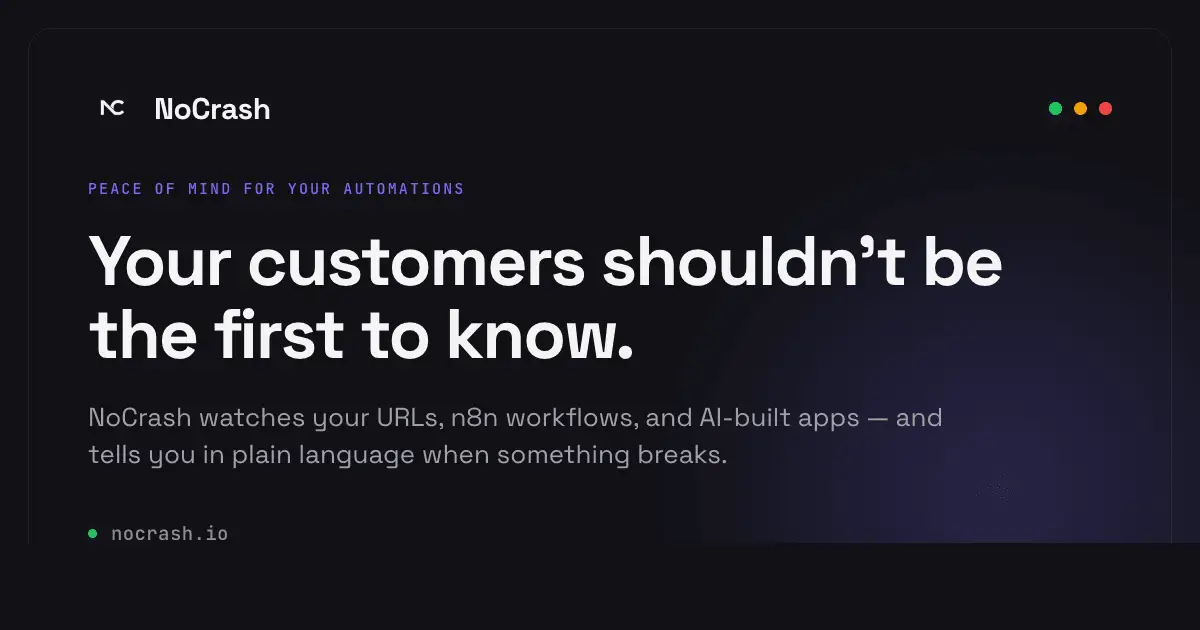NoCrash on Peerlist