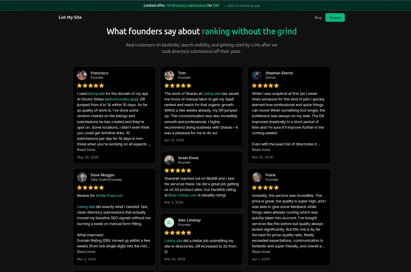 listmy.site on Peerlist