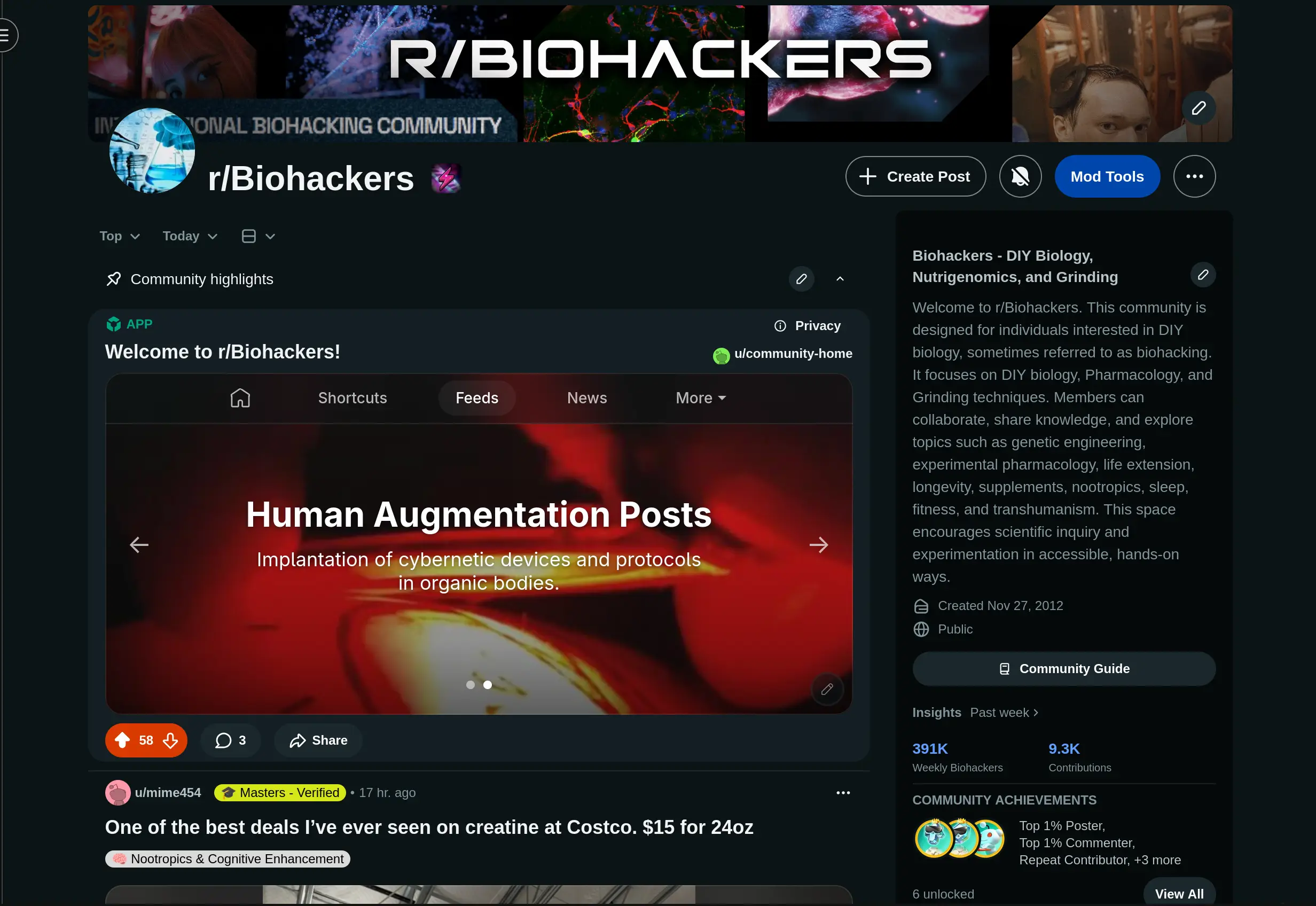 International Biohacking Community on Peerlist