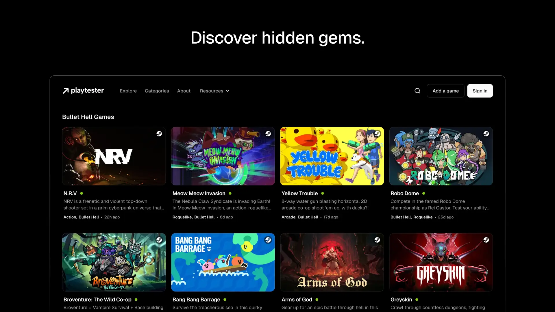 Playtester on Peerlist