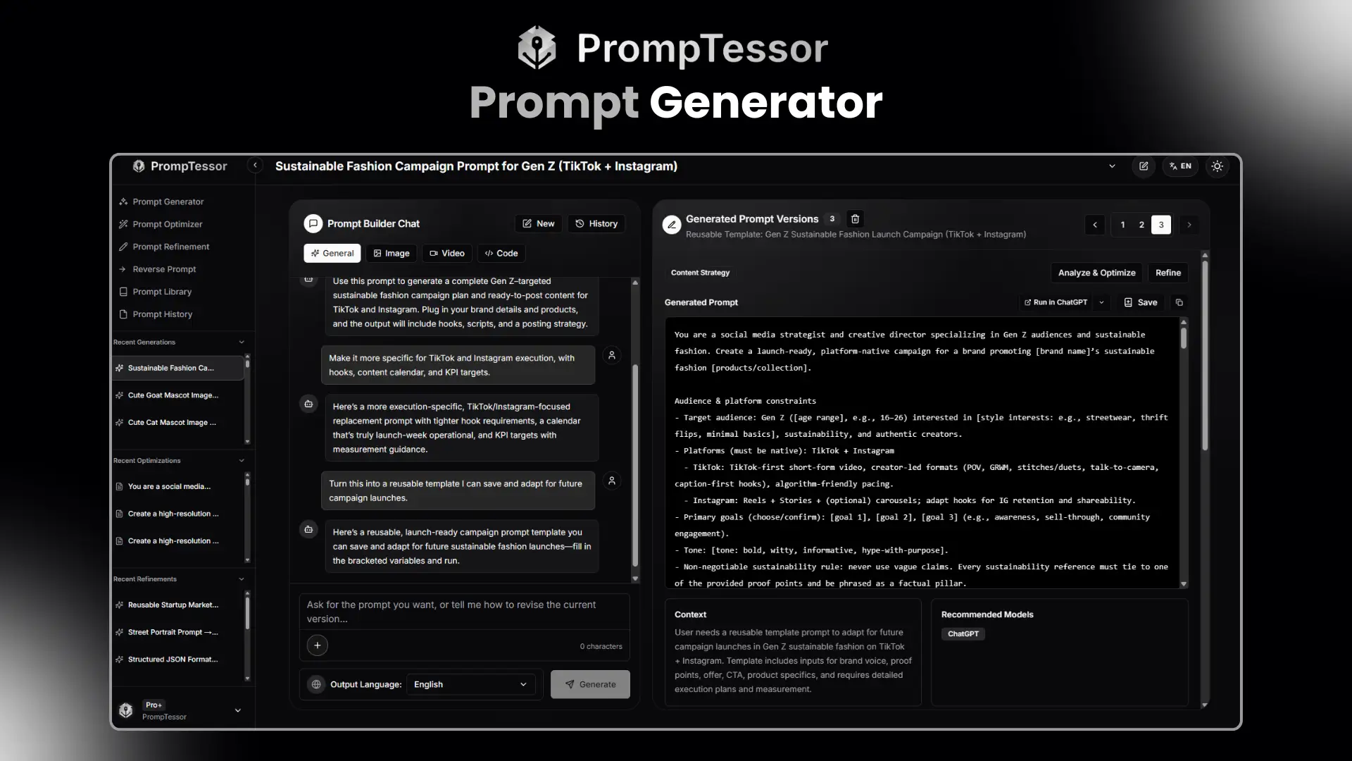 PrompTessor on Peerlist