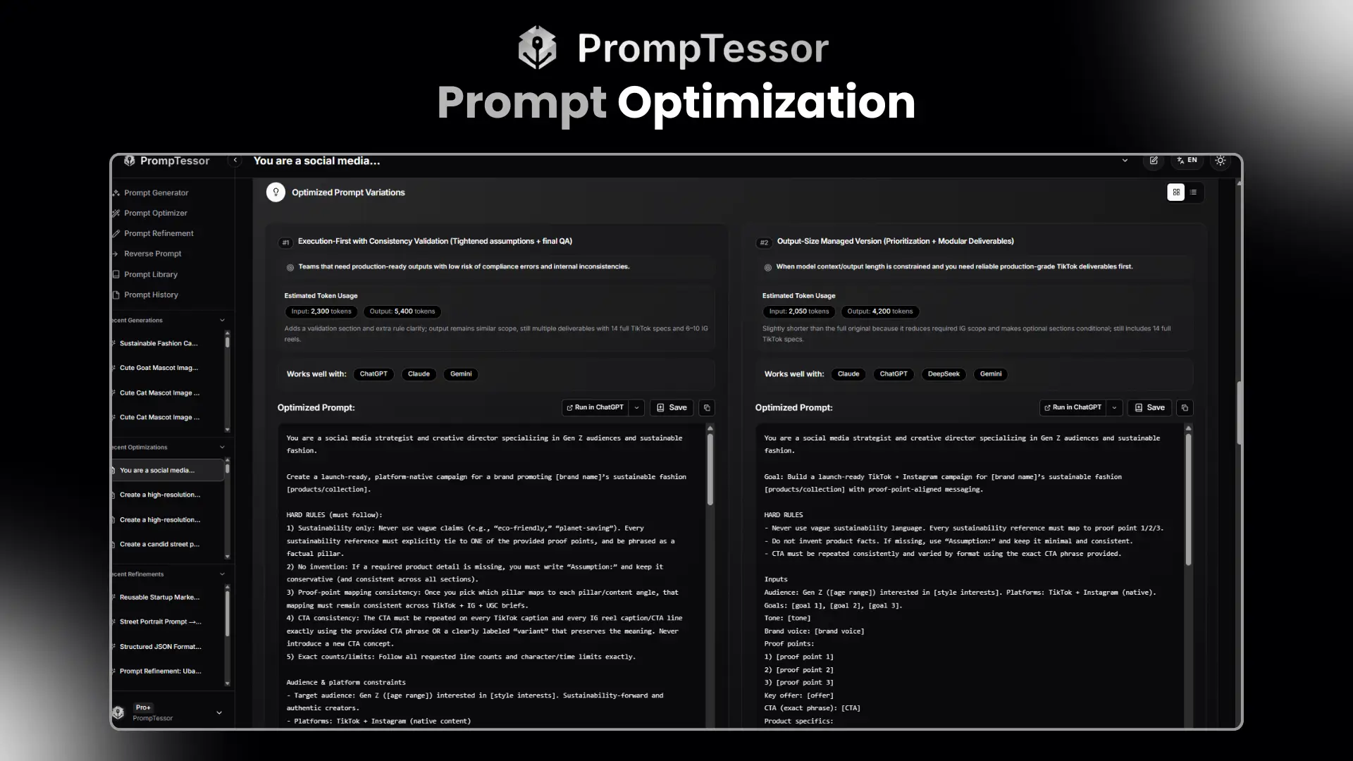 PrompTessor on Peerlist