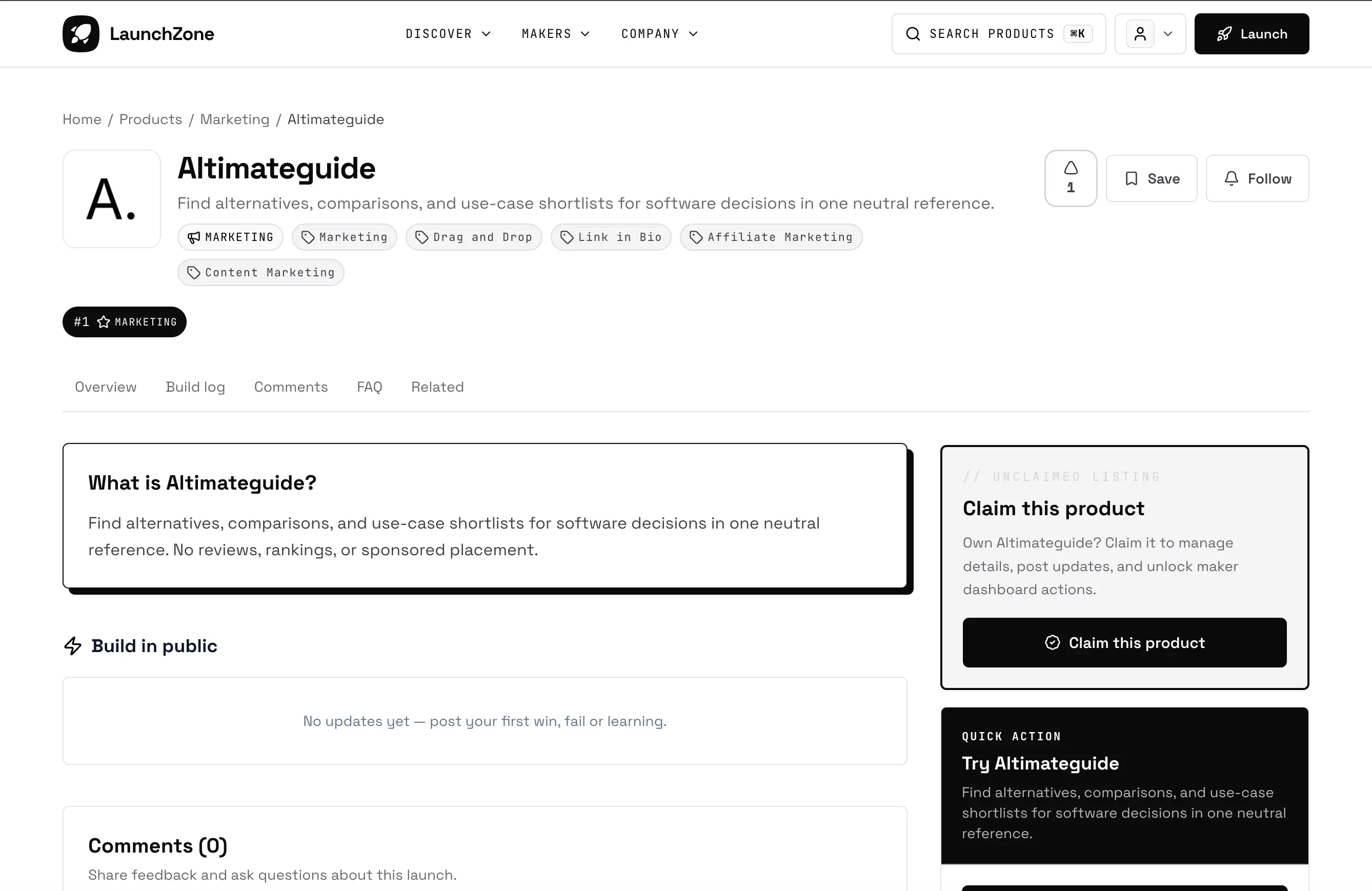 LaunchZone on Peerlist