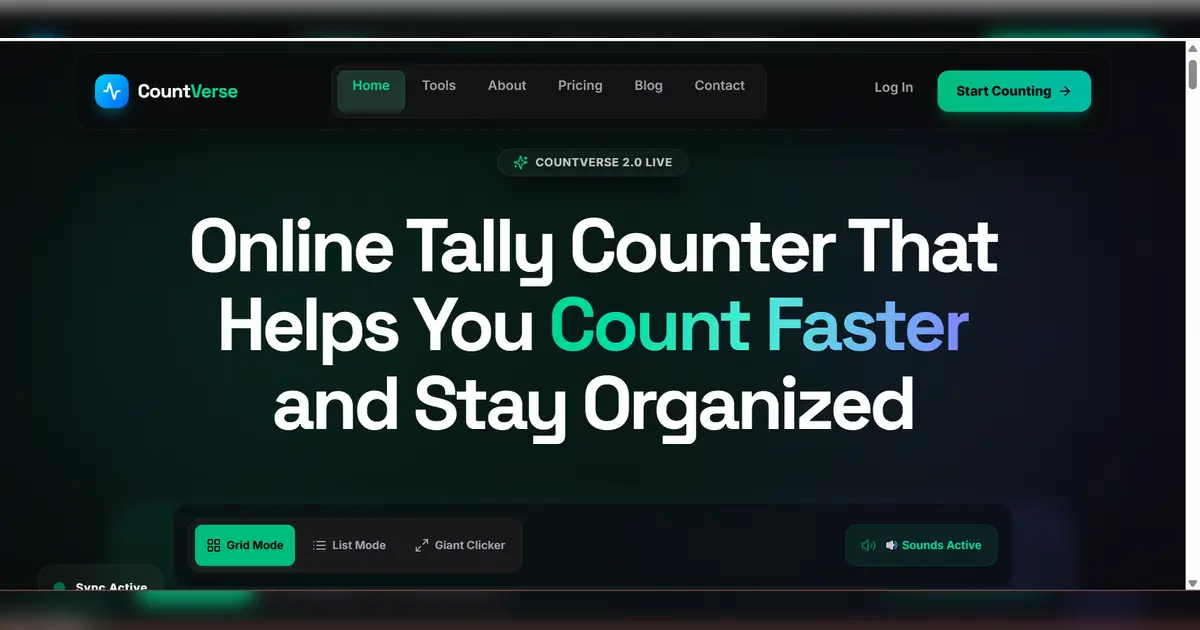 CountVerse on Peerlist