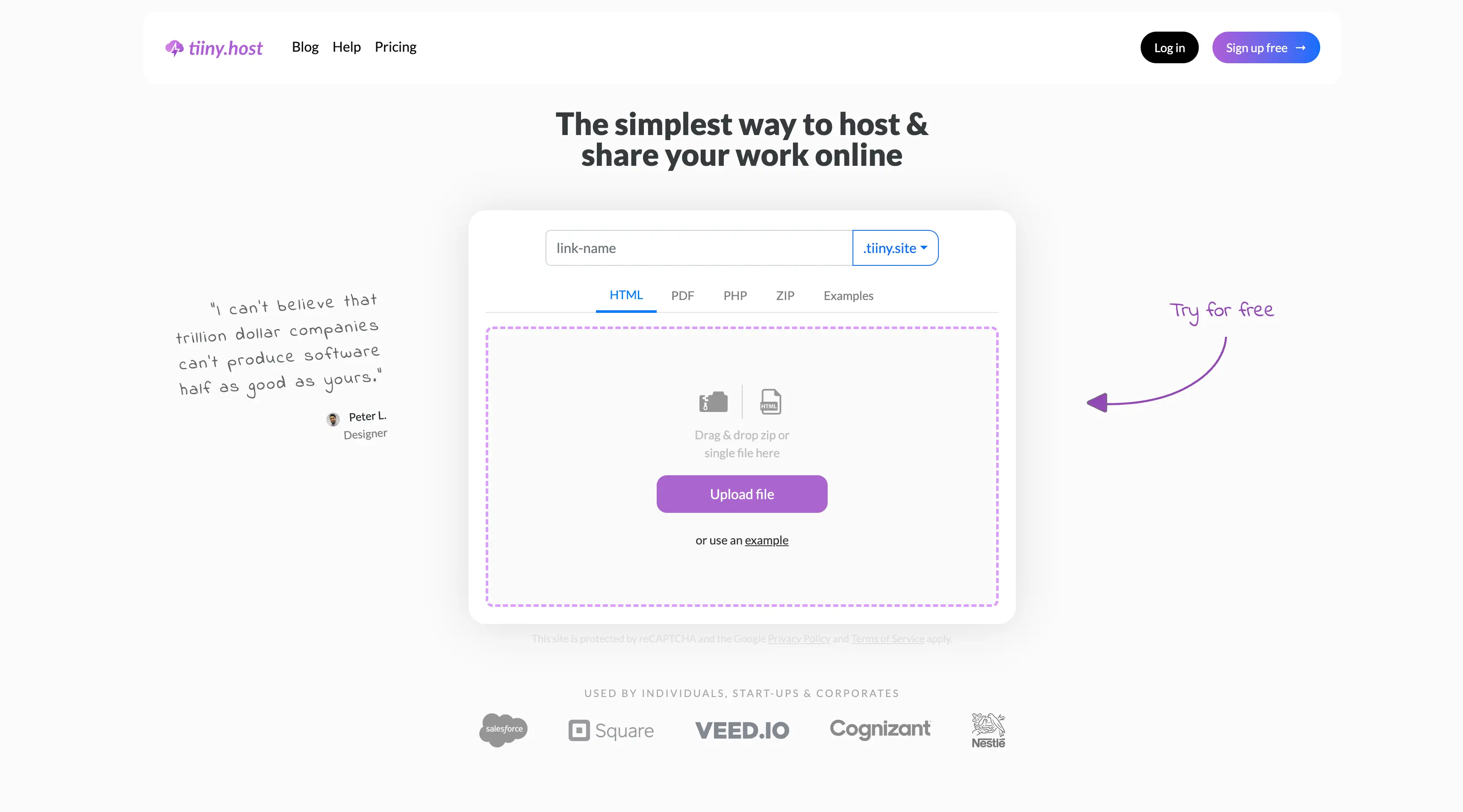 Tiiny Host on Peerlist