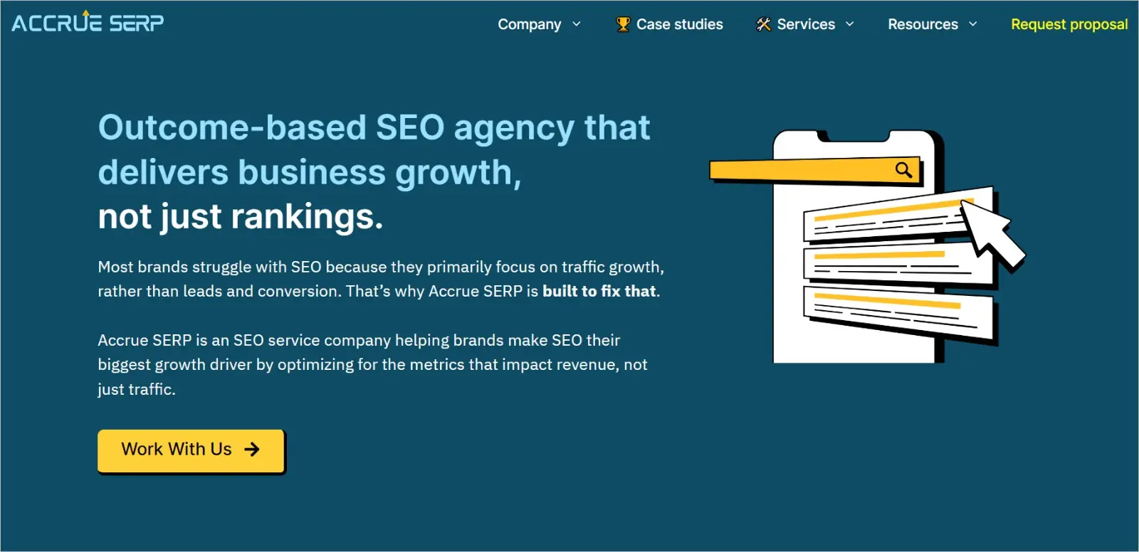 Accrue SERP on Peerlist