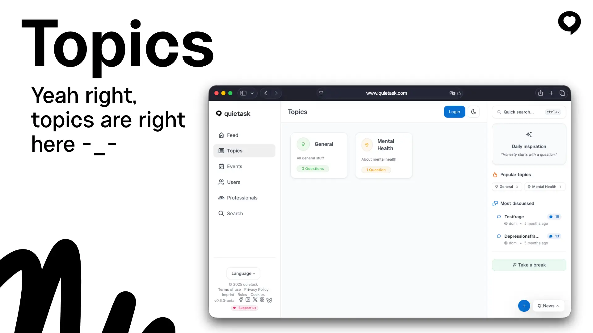 quietask on Peerlist