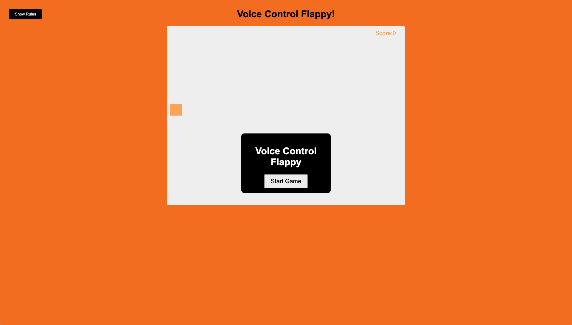 Flappy Bird - Voice recognition game